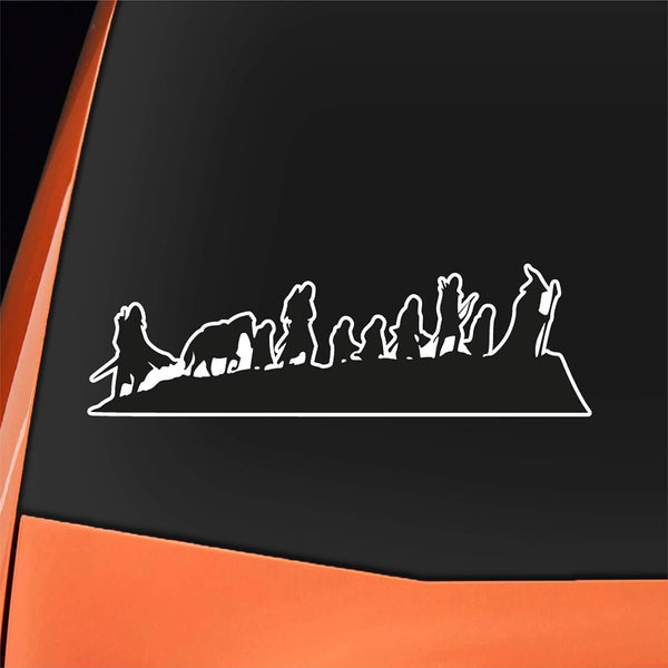 Lord of the Rings Inspired Middle Earth Journey Vinyl Decal Sticker
