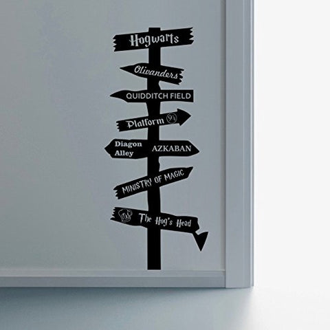 Harry Potter Inspired Road Sign Wall Art Vinyl Decal Sticker