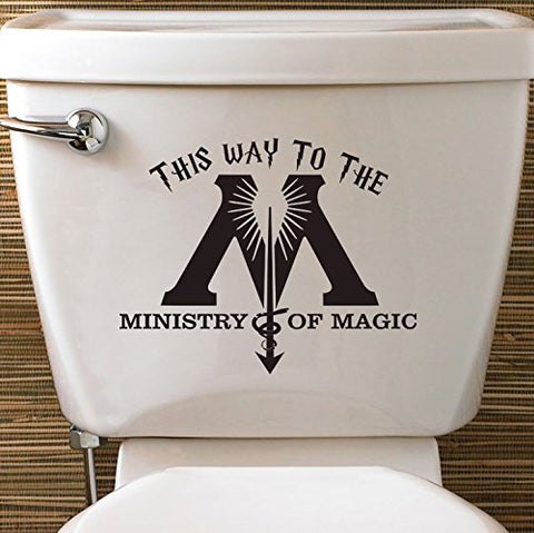 Epic Modz Inspired Ministry Of Magic Toilet Vinyl Decal Sticker
