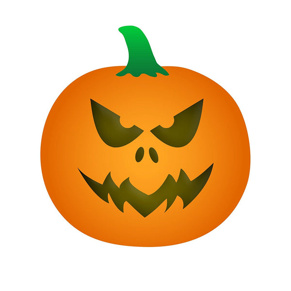 Halloween Pumpkin Face Vinyl Decal Sticker Templates Set Pack Cut Outs
