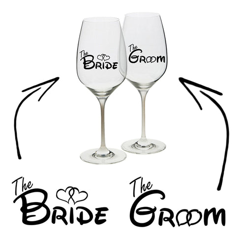 Epic Modz - Bride Groom Vinyl Decal Sticker