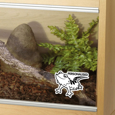 Customised Bearded Dragon Tank Vinyl Decal Sticker